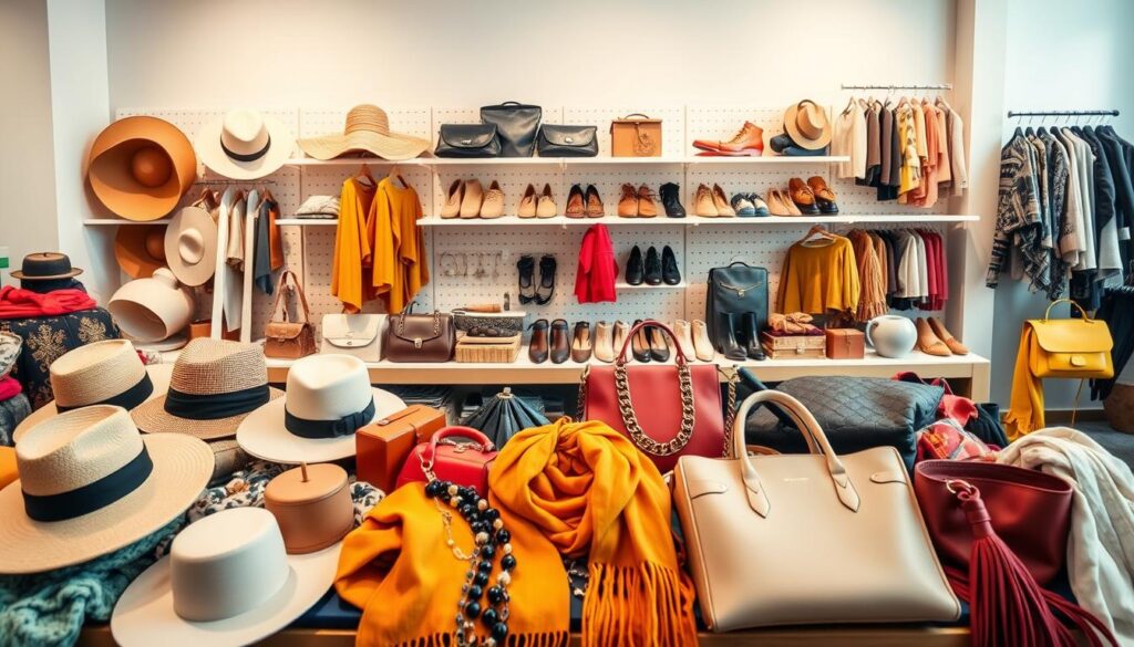 A seasonal display of Shein accessories, showcasing the latest trends for spring, summer, fall, and winter. In the foreground, an artfully arranged collection of fashionable hats, scarves, bags, and jewelry in vibrant, complementary colors. The middle ground features a variety of shoes, umbrellas, and other versatile pieces that transition seamlessly between the seasons. In the background, a soft, diffused lighting creates a warm, inviting atmosphere, highlighting the high-quality textures and materials of the accessories. The overall composition conveys a sense of effortless style and practicality, inspiring the viewer to update their wardrobe with these must-have Shein pieces. A seasonal display of Shein accessories, showcasing the latest trends for spring, summer, fall, and winter. In the foreground, an artfully arranged collection of fashionable hats, scarves, bags, and jewelry in vibrant, complementary colors. The middle ground features a variety of shoes, umbrellas, and other versatile pieces that transition seamlessly between the seasons. In the background, a soft, diffused lighting creates a warm, inviting atmosphere, highlighting the high-quality textures and materials of the accessories. The overall composition conveys a sense of effortless style and practicality, inspiring the viewer to update their wardrobe with these must-have Shein pieces.