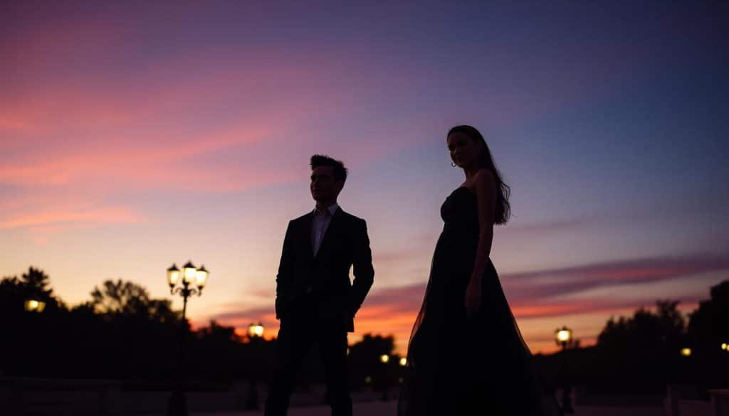 evening silhouettes